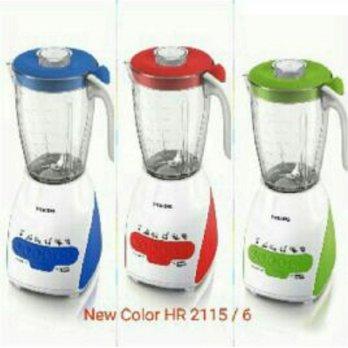 Philips Blender Tango Plastik - HR-2115 (Biru, Merah, Hijau)