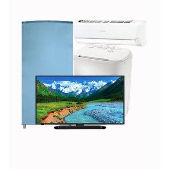 SHARP Paket Ekonomis 3 - TV, Mesin Cuci, Kulkas, AC (Free Ongkir Jabodetabek)