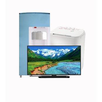 SHARP Paket Ekonomis 4 - TV, Mesin Cuci, Kulkas, Dispenser (Free Ongkir Jabodetabek)