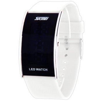 SKMEI 0805 Pentagon White Edition Wristwatch - Jam Tangan Pria - Rubbe