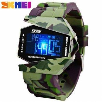 SKMEI Combat Army 0817 Jam Tangan Hijau Original Import Tahan Air