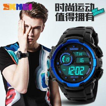 SKMEI Famous 1113 Hitam Biru Jam Tangan Original Import Tahan Air