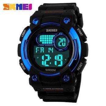 SKMEI Robo 1054 Hitam Biru Jam Tangan Original Import Murah Tahan Air