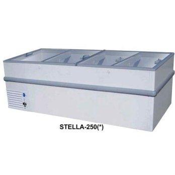 STELLA-250 SLIDING FLAT GLASS FREEZER / FREEZER KACA DATAR (980 LITER) - PUTIH