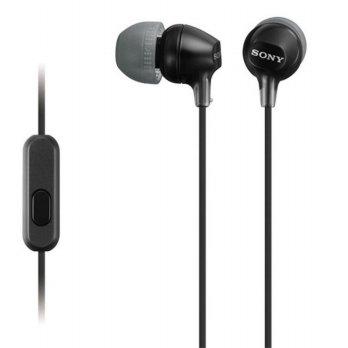 Sony Earphone with Microphone MDR-EX15AP - Hitam