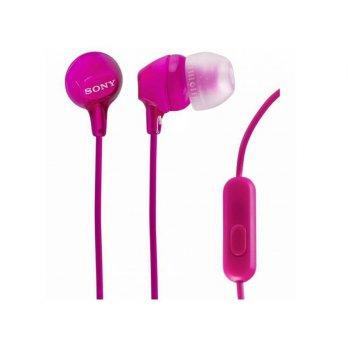 Sony MDR EX - 15A Headset with Microphone - Pink