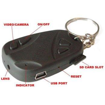 Spy Cam Black Remote Mobil (Car-Key)