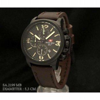 Swiss Army 2199 Krem Black Dark Brown Leather