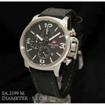 Swiss Army 2199 White Silver Black Leather