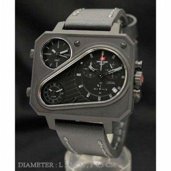 Swiss Army 6616 Fullblack Leather