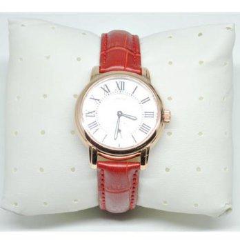 Umeishi Quartz Leather Strap Women Fashion Watch 30M Water Resistance - Q013 - Red