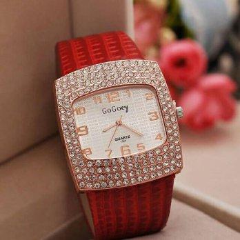 jam tangan wanita original gogoey merah " full fashion"