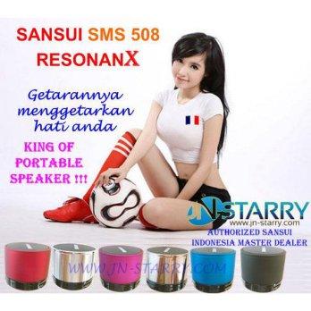 speaker PORTABLE MP3 SANSUI SMS 508 resonanx original JEPANG MEGABASS / treble, vokal berkualitas