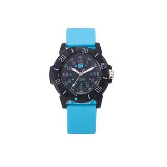 '"''""Waterproof Men''''s Jelly Silicone Band Wristwatch (Blue)""''"'  