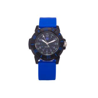 '"''""Waterproof Men''''s Jelly Silicone Band Wristwatch Dark (Blue)""''"'  