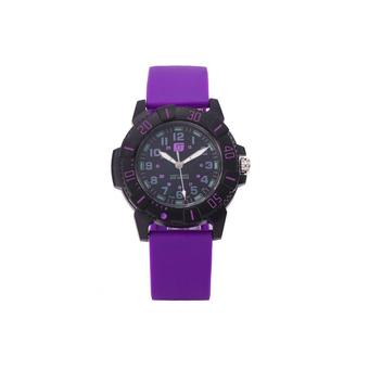 '"''""Waterproof Men''''s Jelly Silicone Band Wristwatch (Purple)""''"'  