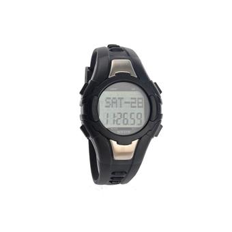 1003 All-in-one Waterproof Strapless Heart Rate Monitor LED Digital Watch with Pedometer /Stopwatch /Date /Alarm Black  