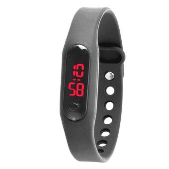 2015 New Fashion Touch Screen LED Bracelet Digital Watches For Men&Ladies&Child Clock Womens Wrist Watch Sports Wristwatch (grey) (Intl)  