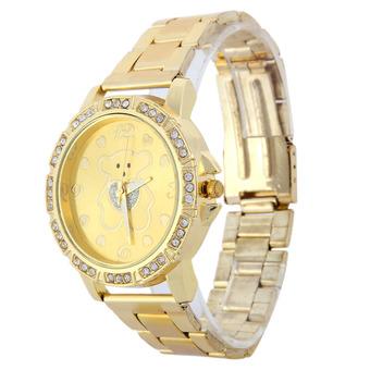 2016 Fashion Brand Women Watches Bear Analog Quartz Dial Wristwatch Gold (Intl)  