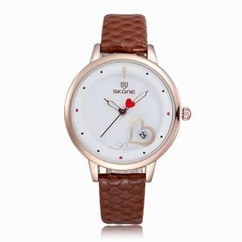 2017 Fashion Casual Watches Clocks Dress Watches(Brown) (Intl)  