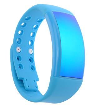 8GB Unisex USB Flash Drive Smart 3D Pedometer Calorie Counter LED Wrist Watch with Signature Function Blue  