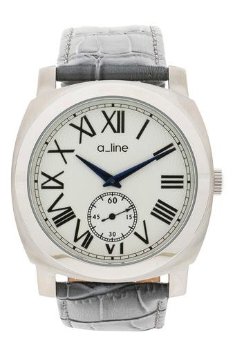 A_line Jam Tangan Wanita - Abu-abu - Strap Leather - 80023-02-GR  