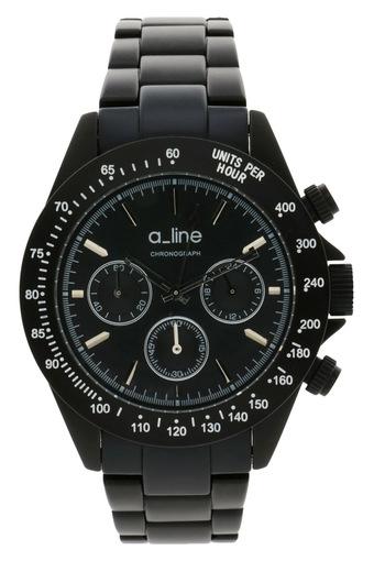 A_line Jam Tangan Wanita - Hitam - Strap Alumunium - 20050-BK  