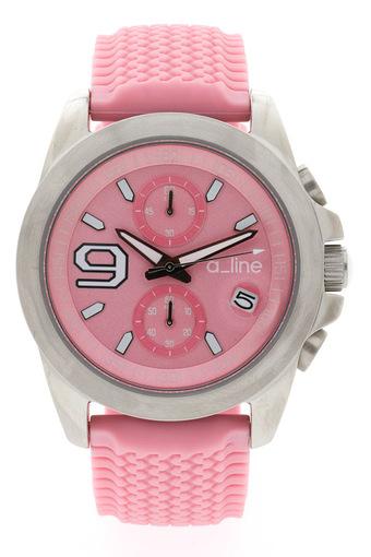 A_line Jam Tangan Wanita - Pink - Strap Silicone - 80011-015-PN  