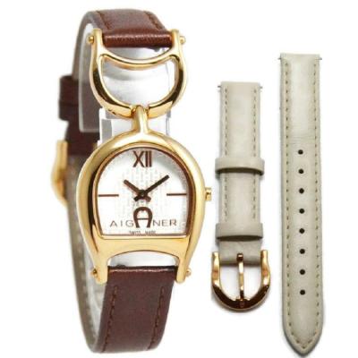 Aigner Jam Tangan Wanita Coklat Leather Strap A32217G Arte