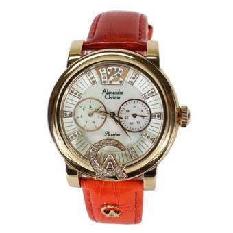 Alexandre Christie 2347 - Jam Tangan Wanita - Gold Red  