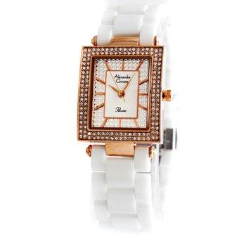 Alexandre Christie 2441 - Jam Tangan Wanita - Putih Rosegold - Stainless Steel  