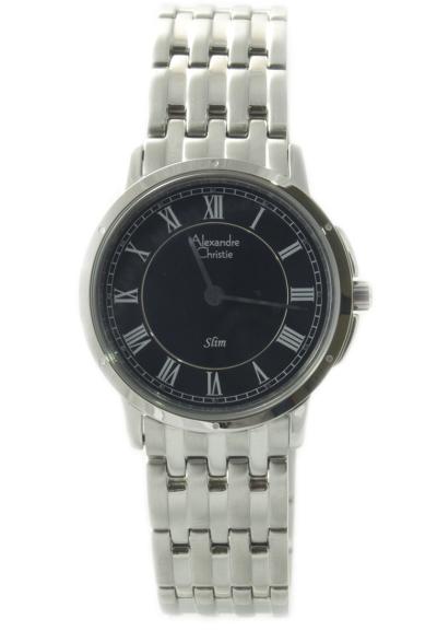 Alexandre Christie 8437 LHBSSBA Jam Tangan Wanita - Silver Black