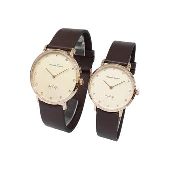 Alexandre Christie 8468LMHLRGSL Simple Life Couple Jam Tangan Pasangan- Rose Gold  