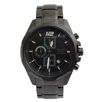 Alexandre Christie - Jam Tangan Pria - FullBlack - Stainless Steel - AC6384MFB  