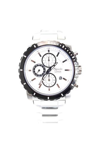 Alexandre Christie Jam Tangan Pria - Putih - Strap Stainless Steel - AC-6141  