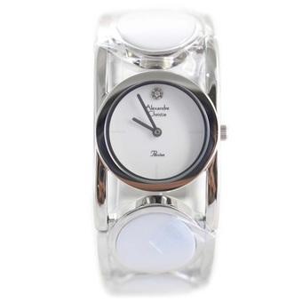 Alexandre Christie Jam Tangan Wanita - 2260 LHBSSSL - Silver White - Ceramic  