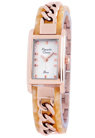 Alexandre Christie - Jam Tangan Wanita- AC 2542 CREAM Rosegold