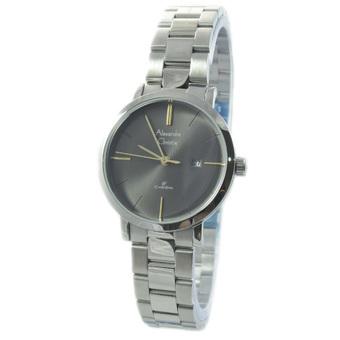 Alexandre Christie Jam Tangan Wanita - Silver Black Gold - Stainless Steel - 2522 LDBSSBAIV  