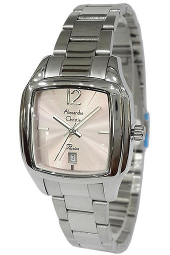 Alexandre Christie Passion Jam Tangan Wanita - Silver - Strap Stainless - 2454LDBSSPN  