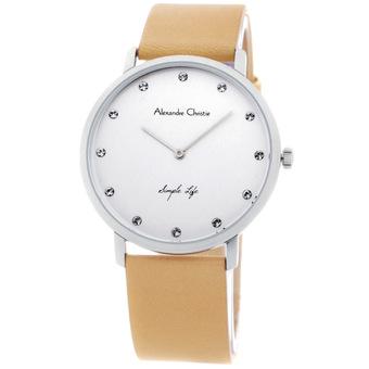 Alexandre Christie Simple Life 8468LHLSS Silver Jam Tangan Wanita  