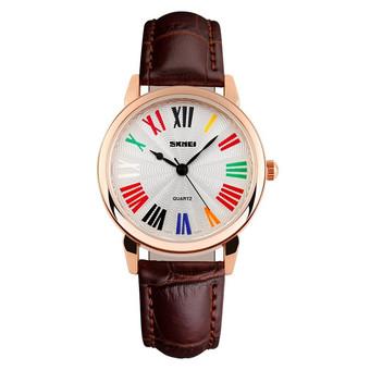 Autoleader Skmei 1094 Women Colorful Roman Numerals Waterproof Wristwatch (Intl)  