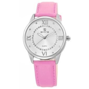 Autoleader Skone 9198 Leather Strap Alloy Dial Full Rhinestones Female Watch (Intl)  