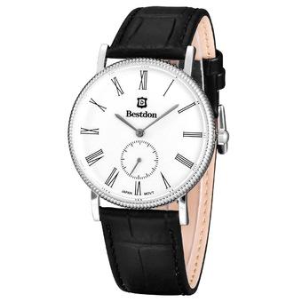 BESTDON BD98104G Men's Fashionable Waterproof Quartz Wrist Watch –Black+Silver+White?1*SR621? (Intl)  