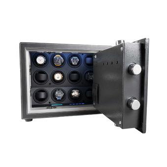 BillStone Estate - 12 Watch Winder - Black Leather  