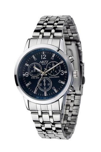 Blue lans Stainless Steel Sport Wrist Watch Blue  