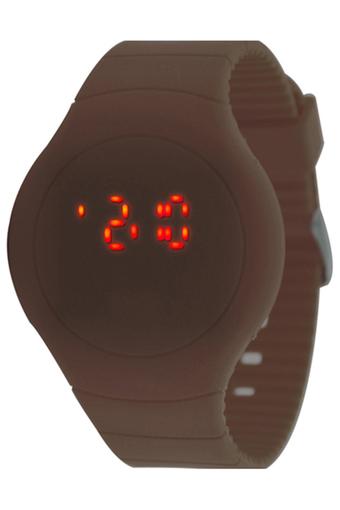 Blue lans Unisex Ultra-thin Sport Touch LED Digital Wrist Watch Coffee  