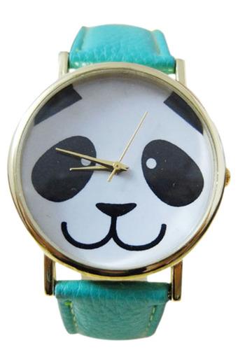 BlueLans Jam Tangan Wanita - Mint Green - Starp Leather - Panda  