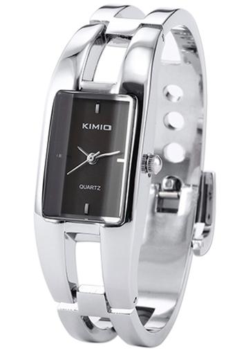 Bluelans Jam Tangan Wanita - Silver - Strap Stainless Steel - Changing Color Dial  