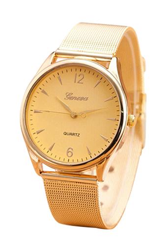 Bluelans Women's Gold Tone Mesh Analog Quartz Wrist Watch Gold  