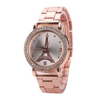 Bluelans Women's Rose Gold Stainless Steel Band Watch  